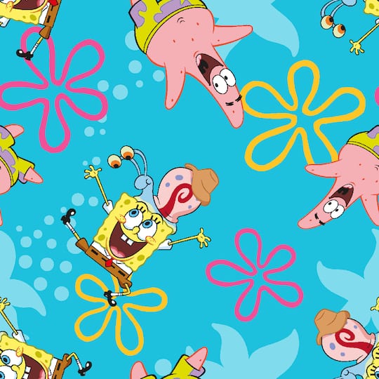Springs Creative Spongebob & Friends Cotton Fabric